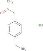 [4-(Methanesulfinylmethyl)phenyl]methanamine hydrochloride