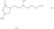 4-Amino-1-{2-[(2-methoxyethyl)(methyl)amino]ethyl}pyrrolidin-2-one dihydrochloride