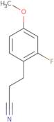 3-(2-Fluoro-4-methoxyphenyl)propanenitrile