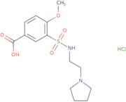 4-Methoxy-3-{[2-(pyrrolidin-1-yl)ethyl]sulfamoyl}benzoic acid hydrochloride