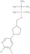 5-(3-((tert-Butyldimethylsilyloxy)methyl)pyrrolidin-1-yl)-2-chloro-3-iodopyridine