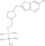 6-Bromo-2-((3-((tert-butyldimethylsilyloxy)methyl)pyrrolidin-1-yl)methyl)furo[3,2-b]pyridine