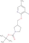 tert-Butyl 3-((3-iodo-5-methylpyridin-2-yloxy)methyl)pyrrolidine-1-carboxylate