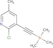 2-Chloro-5-methyl-3-((trimethylsilyl)ethynyl)pyridine