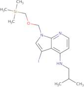 3-Iodo-N-isobutyl-1-(((trimethylsilyl)methoxy)-methyl)-1H-pyrrolo[2,3-b]pyridin-4-amine