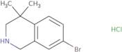 7-Bromo-4,4-dimethyl-1,2,3,4-tetrahydroisoquinoline hydrochloride