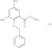 Methyl 3-amino-2-(benzyloxy)-5-methylbenzoate hydrochloride