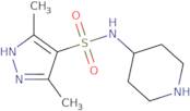 3,5-Dimethyl-N-piperidin-4-yl-1H-pyrazole-4-sulfonamide hydrochloride