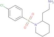 2-[1-(4-Chlorobenzenesulfonyl)piperidin-2-yl]ethan-1-amine