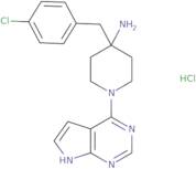 4-(4-Chlorobenzyl)-1-(7H-pyrrolo[2,3-d]pyrimidin-4-yl)piperidin-4-amine hydrochloride