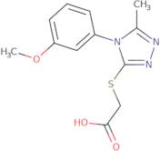 2-{[4-(3-Methoxyphenyl)-5-methyl-4H-1,2,4-triazol-3-yl]sulfanyl}acetic acid