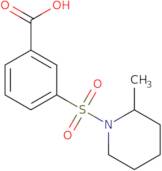 3-[(2-Methylpiperidin-1-yl)sulfonyl]benzoic acid