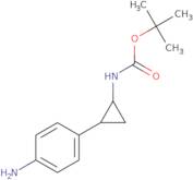 rac-tert-Butyl N-[(1R,2S)-2-(4-aminophenyl)cyclopropyl]carbamate