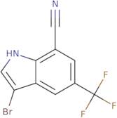 3-Bromo-5-(trifluoromethyl)-1H-indole-7-carbonitrile