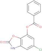 5-Chloro-2,3-dihydro-2-oxo-1,3-benzoxazol-7-yl benzoate