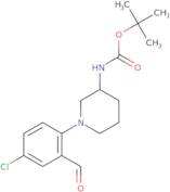 tert-Butyl N-[1-(4-chloro-2-formylphenyl)-3-piperidinyl]carbamate