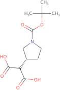 (R)-2-(1-(tert-butoxycarbonyl)pyrrolidin-3-yl)malonic acid