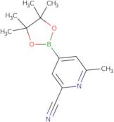 6-Methyl-4-(4,4,5,5-tetramethyl-1,3,2-dioxaborolan-2-yl)picolinonitrile