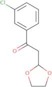 1-(3-Chloro-phenyl)-2-(1,3-dioxolan-2-yl)-ethanone