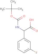 (2S)-2-[(tert-Butoxy)carbonylamino]-2-(3-fluorophenyl)acetic acid