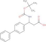 (3R)-3-{[(tert-Butoxy)carbonyl]amino}-3-(4-phenylphenyl)propanoic acid