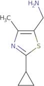 [(2-Cyclopropyl-4-methyl-1,3-thiazol-5-yl)methyl]amine dihydrochloride