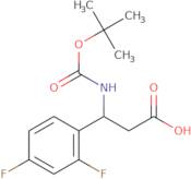 (3R)-3-{[(tert-Butoxy)carbonyl]amino}-3-(2,4-difluorophenyl)propanoic acid