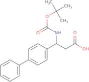 (3S)-3-{[(tert-Butoxy)carbonyl]amino}-3-(4-phenylphenyl)propanoic acid