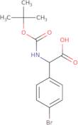 (2S)-2-[(tert-Butoxy)carbonylamino]-2-(4-bromophenyl)acetic acid