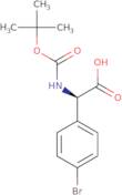 (2R)-2-[tert-Butoxy)carbonylamino]-2-(4-bromophenyl)acetic acid ee