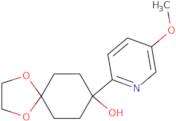 8-Hydroxy-8-(5-methoxy-2-pyridyl)-1,4-dioxaspiro[4.5]decane