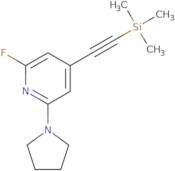2-Fluoro-6-(pyrrolidin-1-yl)-4-((trimethylsilyl)-ethynyl)pyridine
