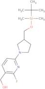 (6-(3-((tert-Butyldimethylsilyloxy)methyl)pyrrolidin-1-yl)-2-fluoropyridin-3-yl)methanol