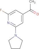 1-(2-Fluoro-6-(pyrrolidin-1-yl)pyridin-4-yl)-ethanone