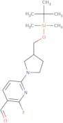 6-(3-((tert-Butyldimethylsilyloxy)methyl)-pyrrolidin-1-yl)-2-fluoronicotinaldehyde