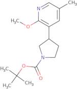 tert-Butyl 3-(2-methoxy-5-methyl-3-pyridyl)pyrrolidine-1-carboxylate