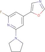 5-(2-Fluoro-6-(pyrrolidin-1-yl)pyridin-4-yl)-oxazole