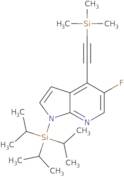 5-Fluoro-1-(triisopropylsilyl)-4-((trimethylsilyl)ethynyl)-1H-pyrrolo[2,3-b]pyridine