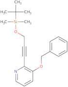 3-(Benzyloxy)-2-(3-((tert-butyldimethylsilyl)oxy)prop-1-yn-1-yl)pyridine