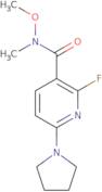 2-Fluoro-N-methoxy-N-methyl-6-(pyrrolidin-1-yl)-nicotinamide