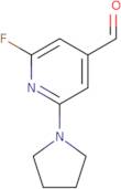 2-Fluoro-6-(pyrrolidin-1-yl)isonicotinaldehyde