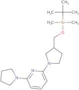 2-(3-((tert-Butyldimethylsilyloxy)methyl)pyrrolidin-1-yl)-6-(pyrrolidin-1-yl)pyridine