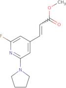 (E)-Methyl 3-(2-fluoro-6-(pyrrolidin-1-yl)pyridin-4-yl)acrylate