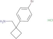 (1-(4-Bromophenyl)cyclobutyl)methanamine hydrochloride