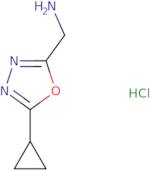 (5-Cyclopropyl-1,3,4-oxadiazol-2-yl)methanamine hydrochloride