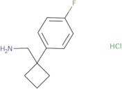 [1-(4-Fluorophenyl)cyclobutyl]methanamine HCl