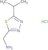 [5-(Propan-2-yl)-1,3,4-thiadiazol-2-yl]methanamine hydrochloride