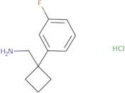 [1-(3-Fluorophenyl)cyclobutyl]methanamine HCl