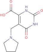 2,6-Dioxo-5-(pyrrolidin-1-ylmethyl)-1,2,3,6-tetrahydropyrimidine-4-carboxylic acid