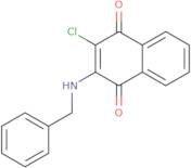 2-(Benzylamino)-3-chloro-1,4-dihydronaphthalene-1,4-dione